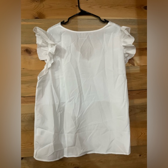 NWOT SHEIN white blouse plus size 3XL - Picture 2 of 4